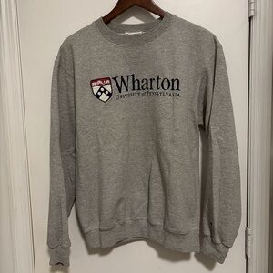 Embroidered Gray Wharton Crew